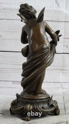 Art Deco Decorative Bronze Sculpture Statue of a Young Fairy 9