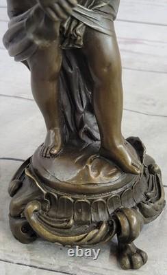 Art Deco Decorative Bronze Sculpture Statue of a Young Fairy 9