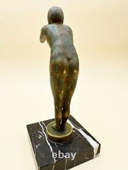 Art Deco Era Bronze Niquette Sculpture Signed C. MAIRE