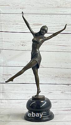 Art Deco/Exotic Nouveau Dancer Bronze Sculpture Figurine Statue