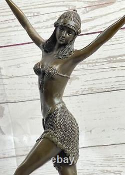 Art Deco/Exotic Nouveau Dancer Bronze Sculpture Figurine Statue