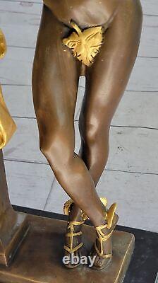 Art Deco Gilded Bronze Sculpture Cast Flying Mercury Classic Opening Business