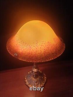 Art Deco Glass or Brass Lamp