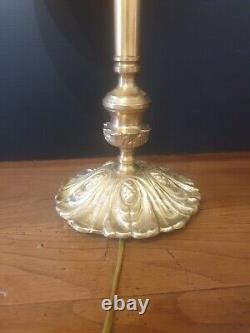 Art Deco Glass or Brass Lamp