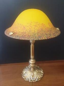 Art Deco Glass or Brass Lamp