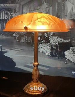 Art Deco Lamp Art New Molded Glass (bronze Or Brass)