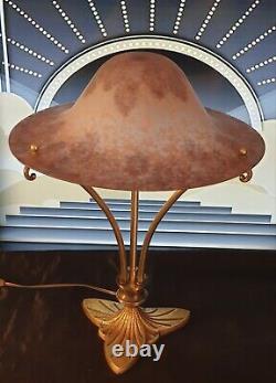 Art Deco Lamp Art New Molded Glass (bronze Or Brass)