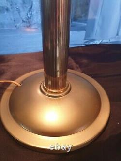 Art Deco Lamp Art Nouveau Moulded Glass (bronze Or Laiton)