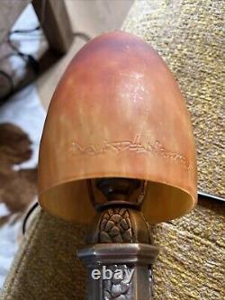 Art Deco Lamp Tulip Signed DAUM NANCY Chandelier Foot Wall Sconce New