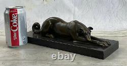 Art Deco Lévrier Dog Bronze Sculpture Museum Quality Figurine Sale