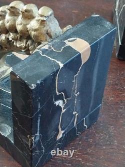 Art Deco Louis Albert Carvin Bronze Bookends with Birds and Branches, Unsigned