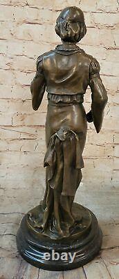 Art Deco Male Beater By Picault Superb Bronze Quality Sculpture Statue
