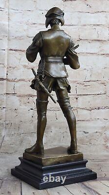 Art Deco Male Warrior by Picault Superb Quality Bronze Sculpture Statue