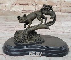 Art Deco Museum-Quality Classic Fauna Animal Bronze Fox