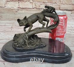 Art Deco Museum-Quality Classic Fauna Animal Bronze Fox