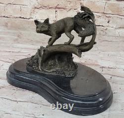 Art Deco Museum-Quality Classic Fauna Animal Bronze Fox