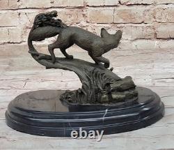Art Deco Museum-Quality Classic Fauna Animal Bronze Fox
