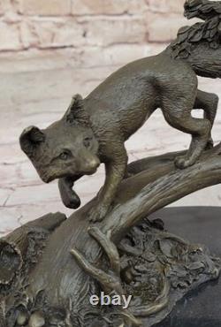 Art Deco Museum-Quality Classic Fauna Animal Bronze Fox