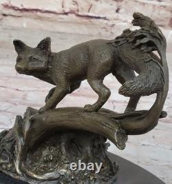 Art Deco Museum-Quality Classic Fauna Animal Bronze Fox
