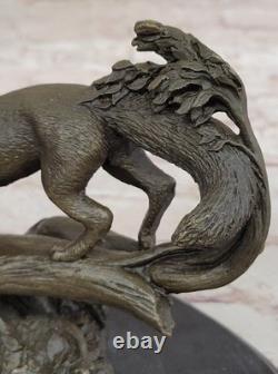 Art Deco Museum-Quality Classic Fauna Animal Bronze Fox