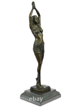 Art Deco / New Exotic Dancer By Chiparus Bronze Sculpture Figure
