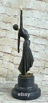 Art Deco New Step Dancer By Chiparus'lost' Cire Method Sculpture Bronze