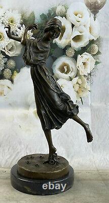 Art Deco Original Milo Marble Dancer Bronze Statue New Domestic Figurine