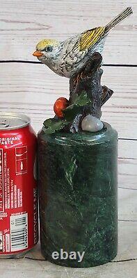 Art Deco Original Milo Pigeon Signed, Bronze Statue Figurine Font