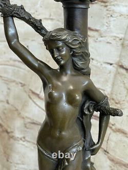 Art Deco Original Nude Captive Woman Bronze Sculpture Statue Figure