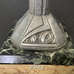 Art Deco Pair of Caskets France Marble Bronze Decorative Pocket Tray 20's