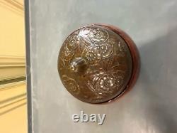 Art Deco Period Box in Thuya Root with Bronze Lid, H11cm L 16cm
