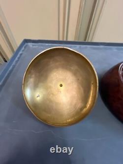 Art Deco Period Box in Thuya Root with Bronze Lid, H11cm L 16cm