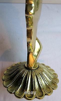 Art Deco Sculpture, Bronze Gilded Solid Woman Bust On Stand, Bookend