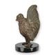 Art Deco Sculpture Of A Rooster On A Black Marble Base