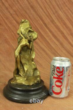 Art Deco Sexy Tentatrice Museum Quality Bronze Font Sculpture Figure