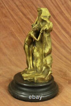 Art Deco Sexy Tentatrice Museum Quality Bronze Font Sculpture Figure