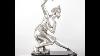 Art Deco Silver Bronze Figurine Castanets By Gori