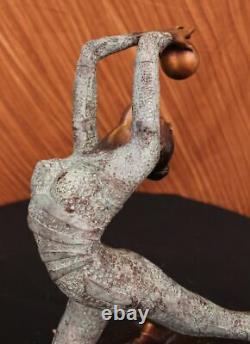 Art Deco Special Signed And Numbered Original Collett Gymnaste Bronze Gift