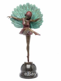 Art Deco Style Ballerina Statuette Bronze 56 CM