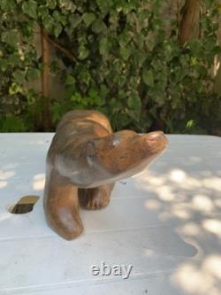 Art Deco Style Bronze Bear Signed P. Chenet