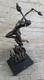 Art Deco Style Genuine Bronze Detailed Openwork Sculpture Statue