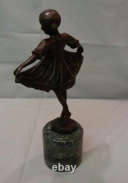 Art Deco Style Opera Dancer Statue Art Nouveau Style Bronze