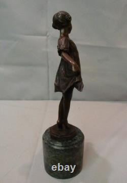 Art Deco Style Opera Dancer Statue Art Nouveau Style Bronze