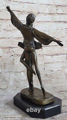 Art Deco Two Ballerina Bronze Dancers Collection Sculpture Original Figure