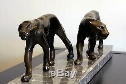 Art Deco Two Panthers Are Marti 1930