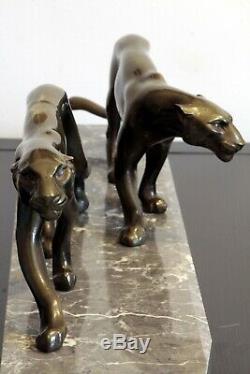 Art Deco Two Panthers Are Marti 1930