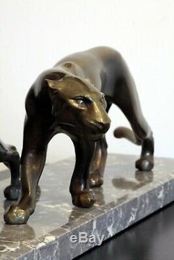 Art Deco Two Panthers Are Marti 1930
