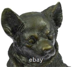 Art Deco Vienna Bronze By Milo Chihuahua Dog Animal Sculpture Home Deco Sale