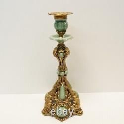 Art Deco and Art Nouveau Style Porcelain Ceramic Candle Holder