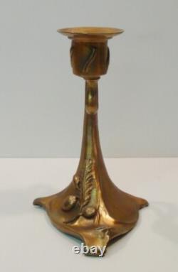 Art Deco and Art Nouveau Style Solid Bronze Candelabra